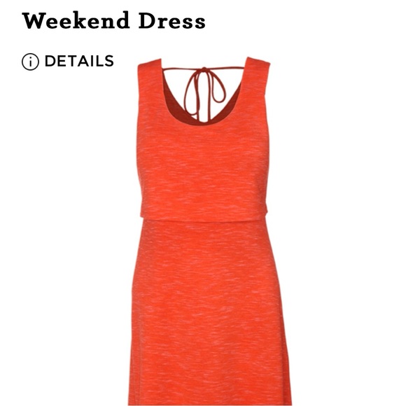 Cabi Weekend Dress Women’s S Orange Knit Knee Length Sleeveless 5972 EUC small - Picture 5 of 10